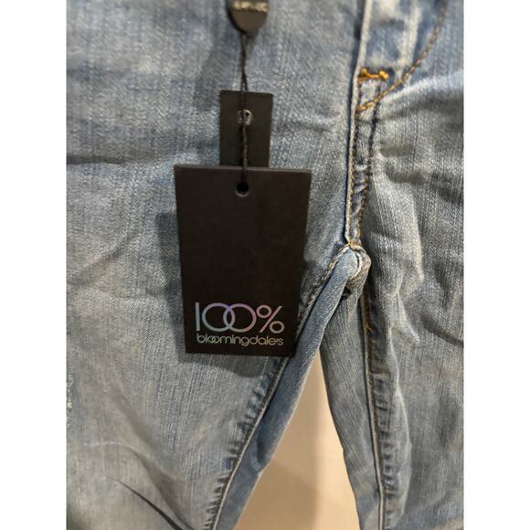 Blank NYC x Revolve Ruffle Crop Jeans Fancy That Wash Aize 26 New - Picture 3 of 7